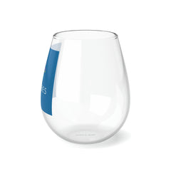 Posivibes Stemless Wine Glass, 11.75oz