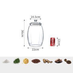 Clear Storage Jar For Dry Goods Snacks