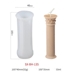 Roman Column Scented Candle Mold