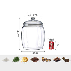 Clear Storage Jar For Dry Goods Snacks