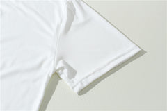Letter Print Short Shirt Team Uniform European And American Fabrics