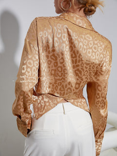 Euramerican Style Brown Lace Pure Color Long Sleeves