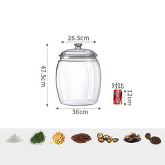 Clear Storage Jar For Dry Goods Snacks