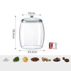 Clear Storage Jar For Dry Goods Snacks