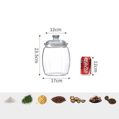 Clear Storage Jar For Dry Goods Snacks