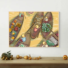 Vietnam Food Art Prints Banh Mi Pho Posters Cooking Foodie Vietnamese Cuisine Canvas Painting Wall Pictures Kitchen Decor