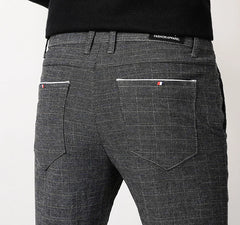 Pants Men Autumn Spring Business Casual Trousers Personality Brand Clothing Mens Long Straight Cotton Male Regular Full Length