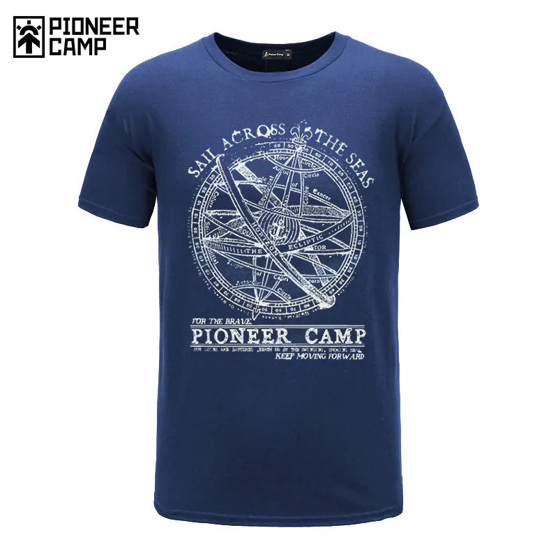 Pioneer Camp 2020 short sleeve t shirt men fashion brand design 100% cotton T-shirt male quality print tshirts o-neck 405038