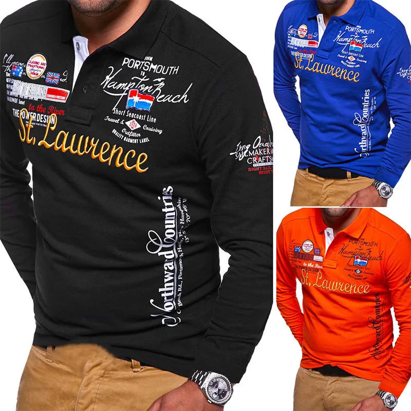Zogaa Brand Clothing New Men Polo Shirt Men Casual Slim Fit Male Polo Shirt Long Sleeve Breathable Polo Shirt Man New Tops Tees