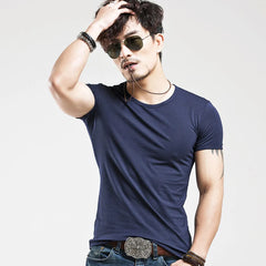 3 Colors Metrosexual Men Compression Short Sleeve Crew neck Fitness Tight T Shirts Tops Men's Summer tee shirt Big yards S - 5XL