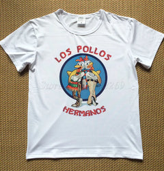 Men's Fashion Breaking Bad Shirt 2021 LOS POLLOS Hermanos T Shirt Chicken Brothers Short Sleeve Tee Hipster Hot Sale Tops