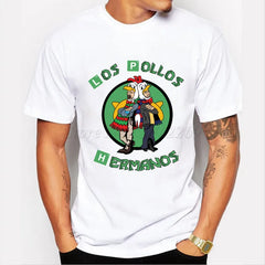 Men's Fashion Breaking Bad Shirt 2021 LOS POLLOS Hermanos T Shirt Chicken Brothers Short Sleeve Tee Hipster Hot Sale Tops