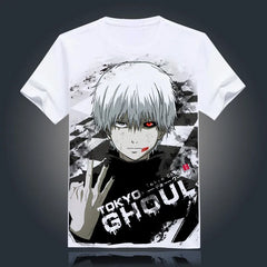 Tokyo Ghoul T-shirt New Japan Anime Ken Kaneki Cosplay Costume Comfortable Breathable Milk Fiber T Shirt For Men Women Tops Tees
