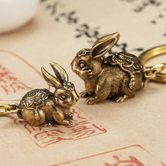 Bull Ornament Sculpture Copper Miniatures Figurines Desk Decoration Pure Copper Handmade Lines Key Pendant Key Chain Accessories
