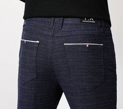 Pants Men Autumn Spring Business Casual Trousers Personality Brand Clothing Mens Long Straight Cotton Male Regular Full Length