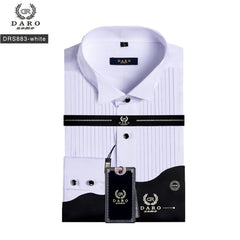 2023 DR  DARO UOMO Mens  shirts  white tuxedo shirt  party wedding shirt  883-white
