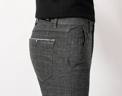 Pants Men Autumn Spring Business Casual Trousers Personality Brand Clothing Mens Long Straight Cotton Male Regular Full Length