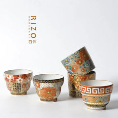 Japanese Imported Beijing Burning Water Burning Tea Cup Xichuan Zhensanlang Store ARTISAN Handmade Golden Flower Cross-Examinati