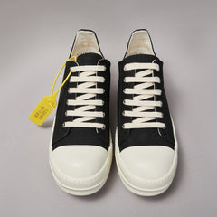 DEKHERW Men Shoe Canvas Low Top Women Sneaker Quality Black ricks Lace Up Designer Luxury owens Thick-sole Casual Flat Shoe