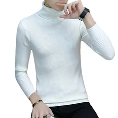 Autumn and Winter  Men's Turtleneck Sweater Male  Version Casual All-match Knitted  Sweater  Pullover  Mens Clothing