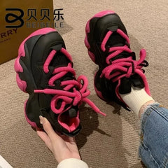 Women's Sneakers Platform Shoes Casual Chunky Vulcanize Sports Korean Fashion Footwear Tennis Female Skateboard