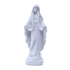 Blessed Resin Figurines Sculpture of Grace Handmade Exquisite Mary Statue for Bedroom Decors Dinning Room Christmas Cabinet