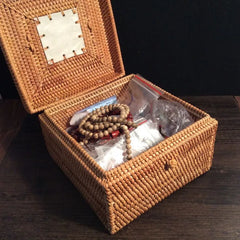 Domestic Desktop Trifles Crate Ceramic Adornment Stowage Casket Decorative Container for Housekeeping Artisan Organizing Box