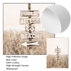 Beige Landscape Canvas Painting Beach Wall Poster Bike Art Prints Flower Wall Pictures Grass Print Nordic Posters Bedroom Decor