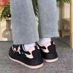 Trendy Black Pink Shoes Y2k Hip Hop Casual Board Shoes 2023 New Women's Shoes Skateboard Sports Ankle Boots Female Girls Gifts