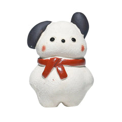 Purple Clay Dog Statue Collection Handmade Sculpture Tea Accessory Tea Pet for Office Tea Room Home Bedroom Table Centerpiece
