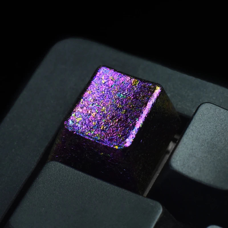 Colorful Ceramic Keycap Personalized Large Paint Foil Burning Artisan Custom Keycaps for Mechanical Keyboards Gaming Accessories