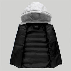 Men's Padded Vest Autumn Winter Hooded Jackets Outerwear Thick Warm Sleeveless Coat Casual Waistcoat Men Clothing Male Navy Tops