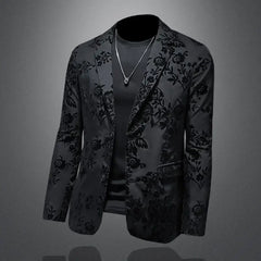 2023 Autumn Men Button Blazer Business Suit Jacket Male Slim Fit Formal Clothing Outwear Men's Groom Costume Coat Tops B185