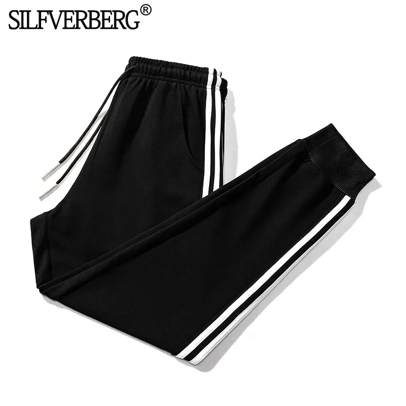 Mens Streetwear Casual Sports Pants Loose Version Fitness Running Trousers Summer Male Clothing Sweatpants Asian Size XL