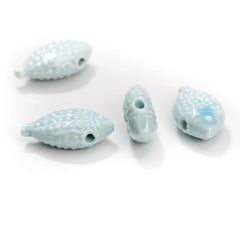 2pcs Ocean Breeze Ceramic Fish Beads 40mm for Artisan Jewelry Making Handmade Craft Supplies TCZ199A