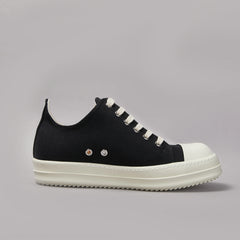 DEKHERW Men Shoe Canvas Low Top Women Sneaker Quality Black ricks Lace Up Designer Luxury owens Thick-sole Casual Flat Shoe