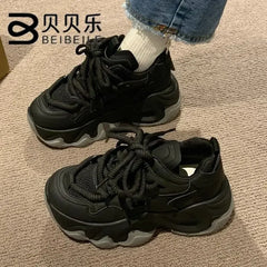 Women's Sneakers Platform Shoes Casual Chunky Vulcanize Sports Korean Fashion Footwear Tennis Female Skateboard