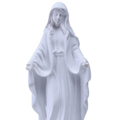 Blessed Resin Figurines Sculpture of Grace Handmade Exquisite Mary Statue for Bedroom Decors Dinning Room Christmas Cabinet