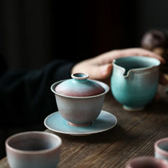 Fire Mark Plain Red Tureen Jingdezhen ARTISAN Begonia Red High Temperature Special Porcelain Fire Color Texture Begonia Red a Bo