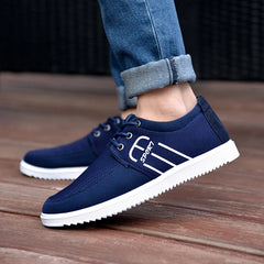 New Casual Canvas Shoes for Men Lightweight Sports Breathable Shoes Men's Classic Vulcanized Shoes Fashion Lace Up Footwear 2023