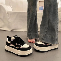 Women Sneakers Korean Platform Sports Shoes Skateboard Kawaii Vulcanize Fashion Footwear Casual Tennis Female Flats Summer 2024