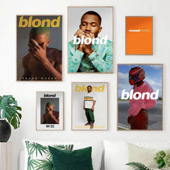 Album Cover Posters Tyler The Creator Frank Blonde Music Hip Hop Rapper Modern Wall Art Prints Painting for Room Bar Home Decor