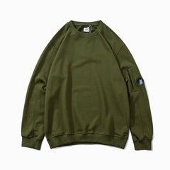 7rings Fall Collection Casual Style O-neck Loose Fit Sweatshirt for Men Oversized Outwear for Male Clothing Street Fashion