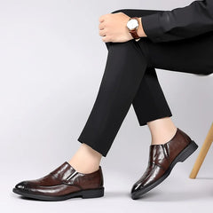 Business Shoes for Men Formal Loafers Dress Oxfords Men's Wedding Shoe Fashion Leather Footwear Elegant Male Flat Italian Luxury