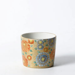Japanese Imported Beijing Burning Water Burning Tea Cup Xichuan Zhensanlang Store ARTISAN Handmade Golden Flower Cross-Examinati