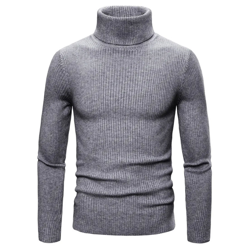 Autumn and Winter  Men's Turtleneck Sweater Male  Version Casual All-match Knitted  Sweater  Pullover  Mens Clothing