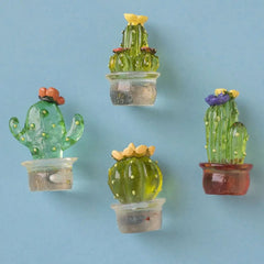 Handmade Cactus Sculpture Original Resin Not Fade Simulation Plant Easy Use Car Ornaments Desktop