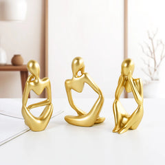 Nordic Abstract Thinker Statue Ornaments Home Decoration Desktop Decor Handmade Crafts Art Sculpture Supplies