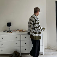 V-neck Sweater Cardigan Men's Coat Loose Sweater