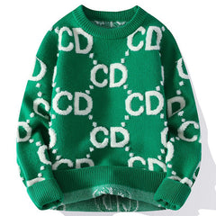 Thickened Round Neck Soft Glutinous Knit Sweater With Loose Fit